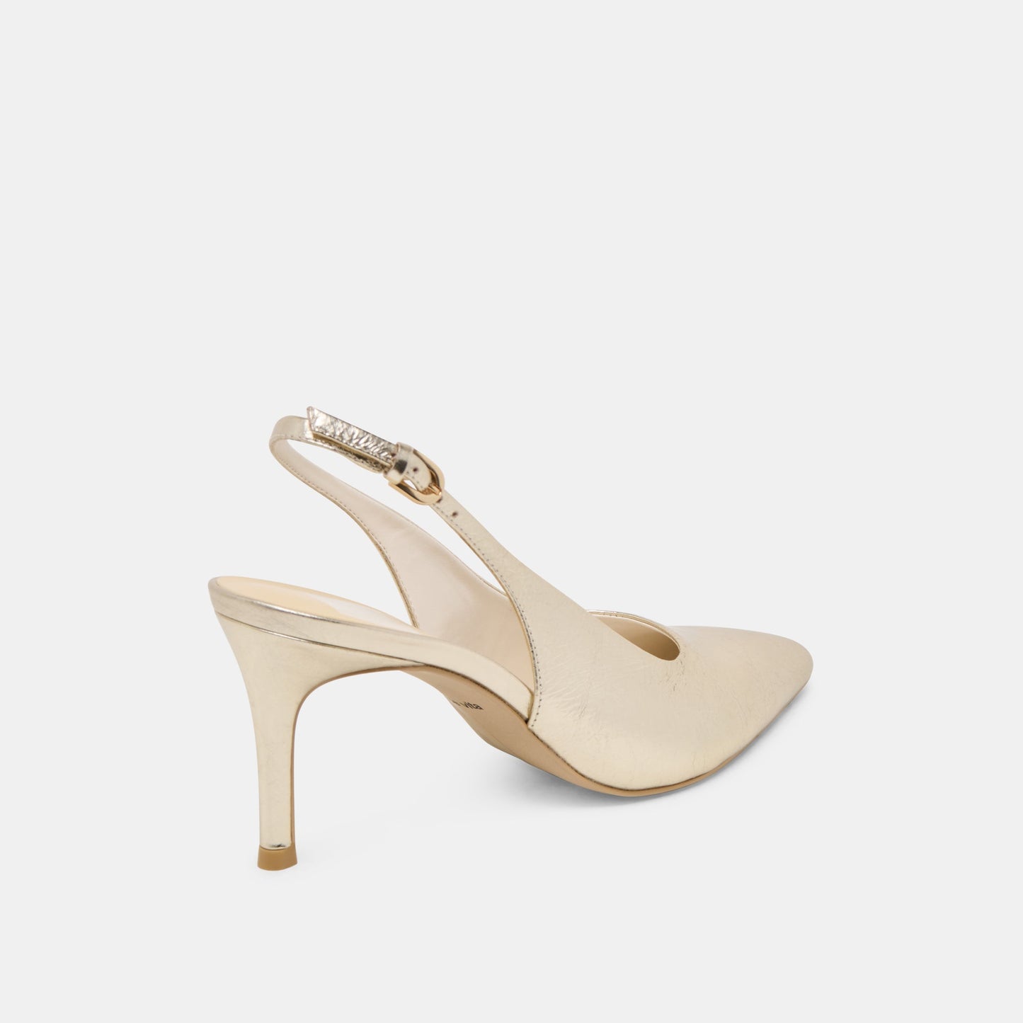 ELASI HEELS LIGHT GOLD CRINKLE PATENT Dolce Vita