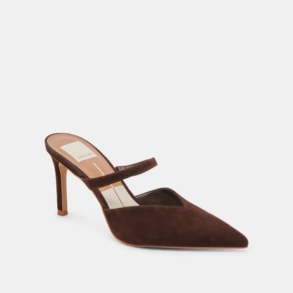 KANIKA HEELS DK BROWN SUEDE Dolce Vita