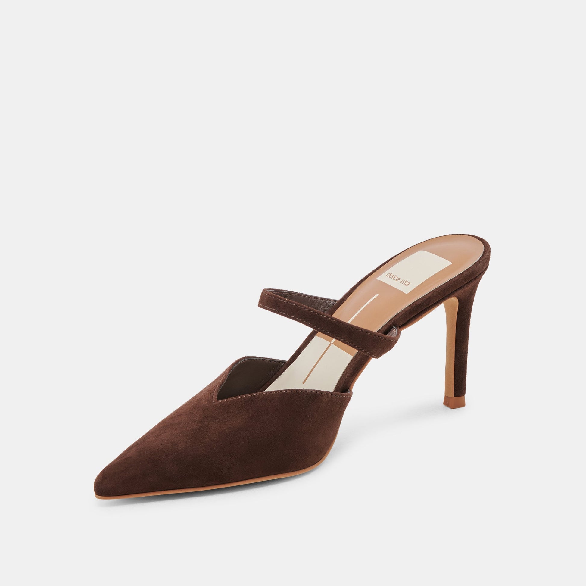 KANIKA HEELS DK BROWN SUEDE Dolce Vita