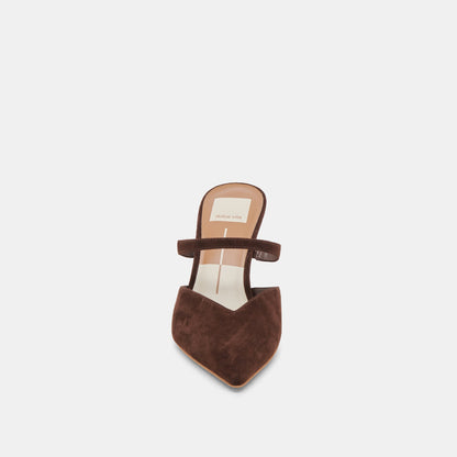 KANIKA HEELS DK BROWN SUEDE Dolce Vita
