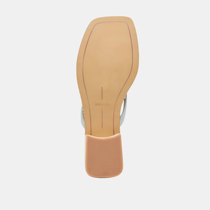 BARTY SANDALS ICE BLUE LEATHER Dolce Vita