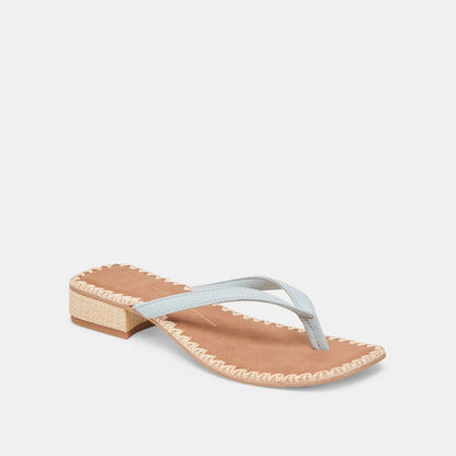 BARTY SANDALS ICE BLUE LEATHER Dolce Vita