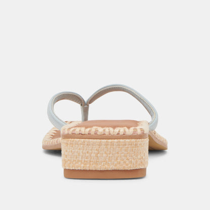 BARTY SANDALS ICE BLUE LEATHER Dolce Vita