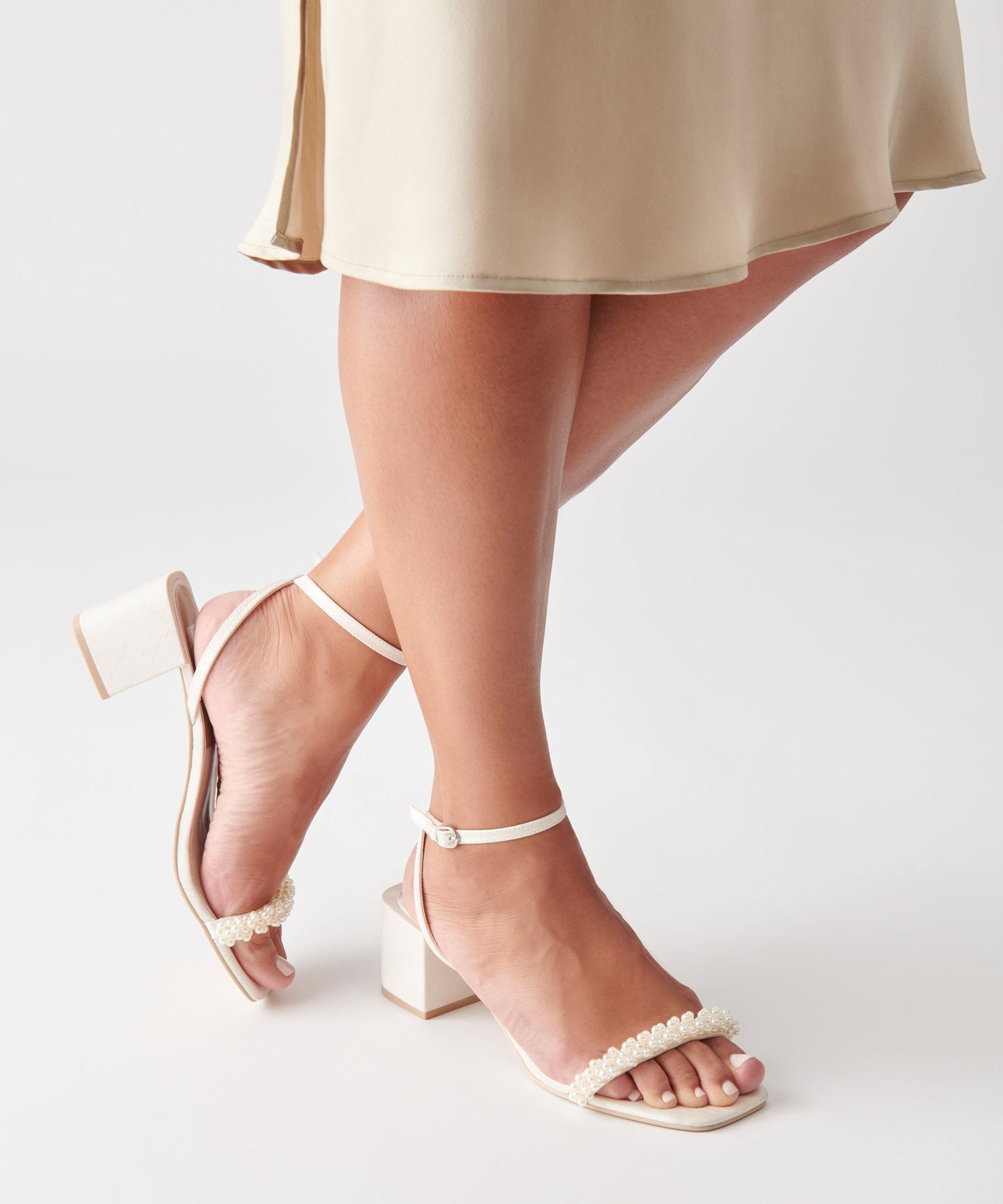 ZALIMA HEELS VANILLA PEARLS Dolce Vita