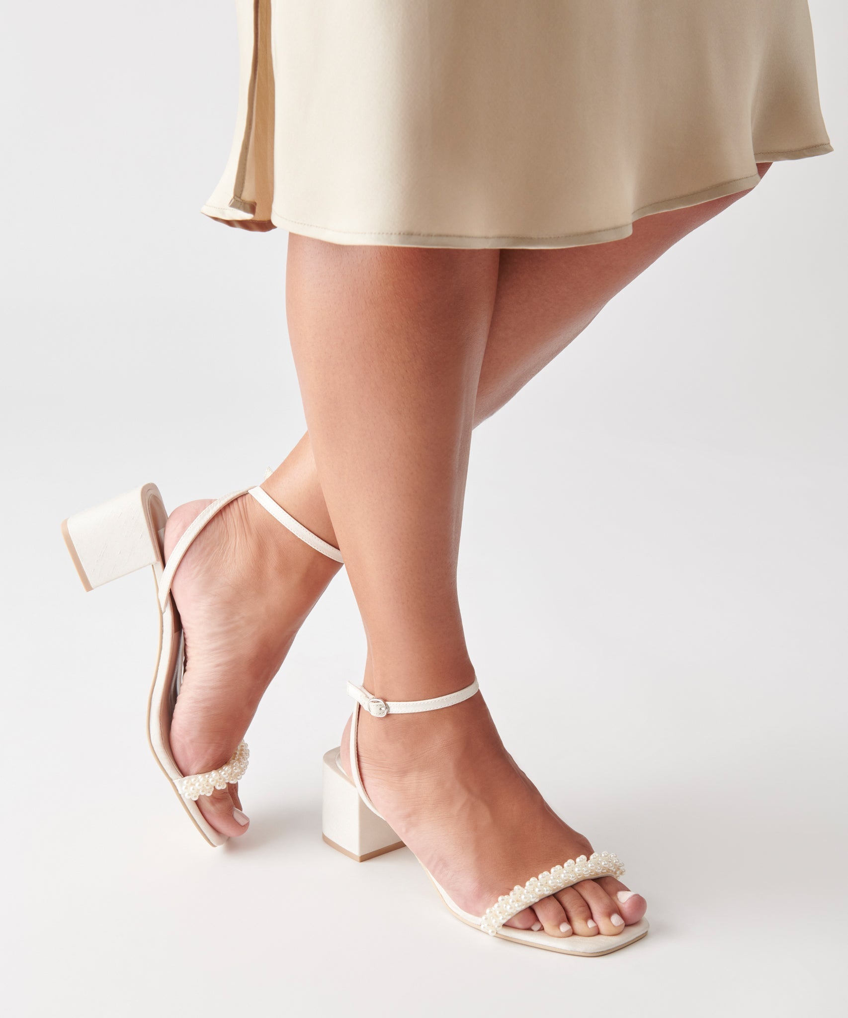 ZALIMA HEELS VANILLA PEARLS Dolce Vita