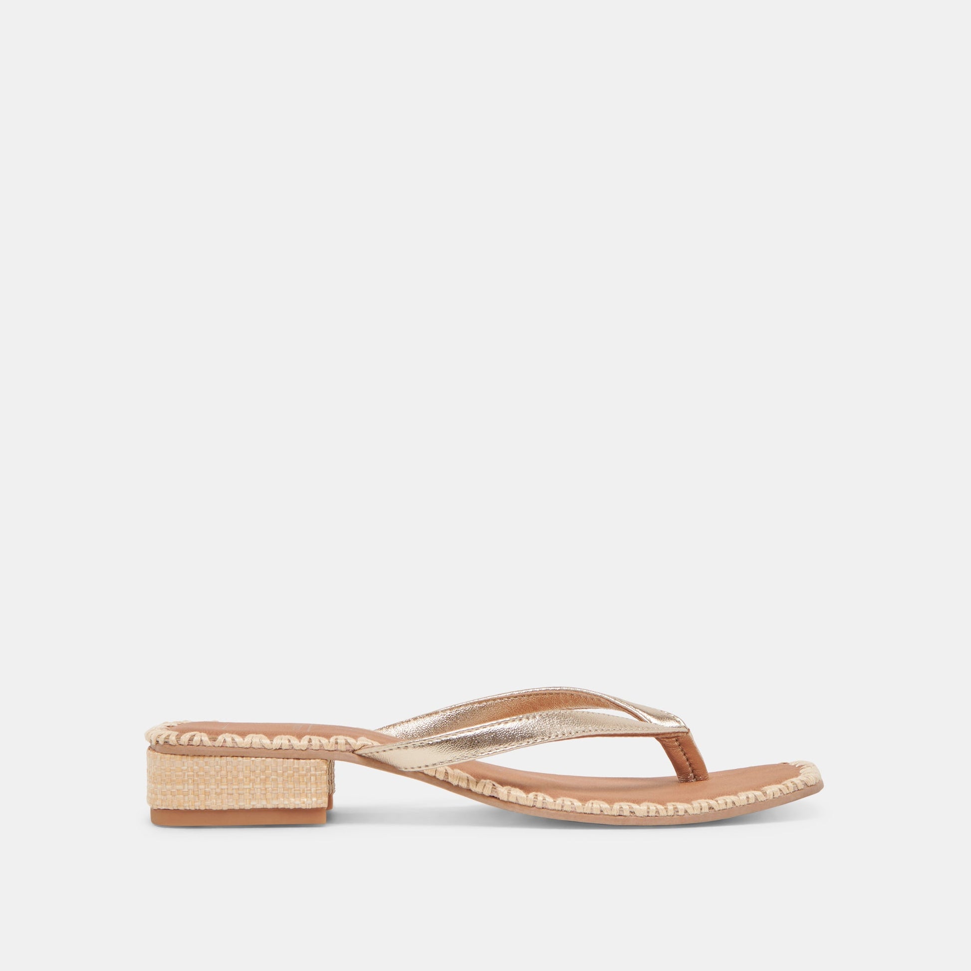 BARTY SANDALS GOLD METALLIC LEATHER Dolce Vita