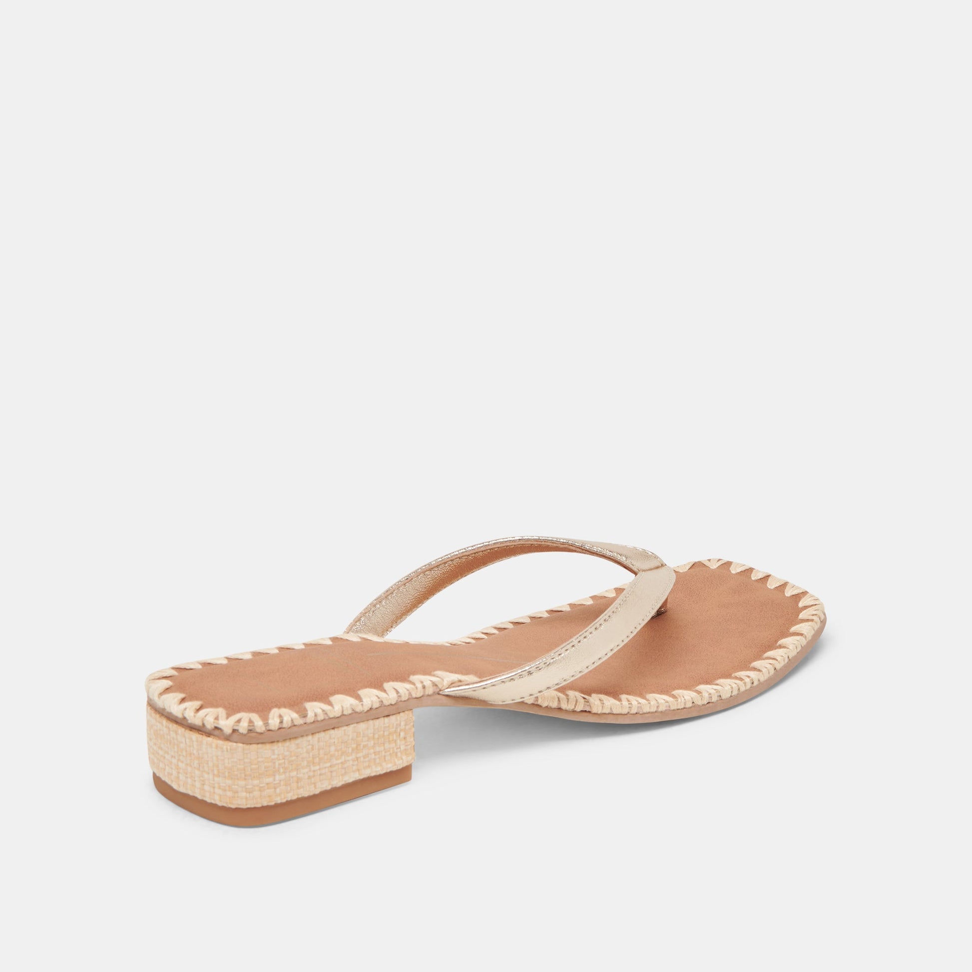 BARTY SANDALS GOLD METALLIC LEATHER Dolce Vita