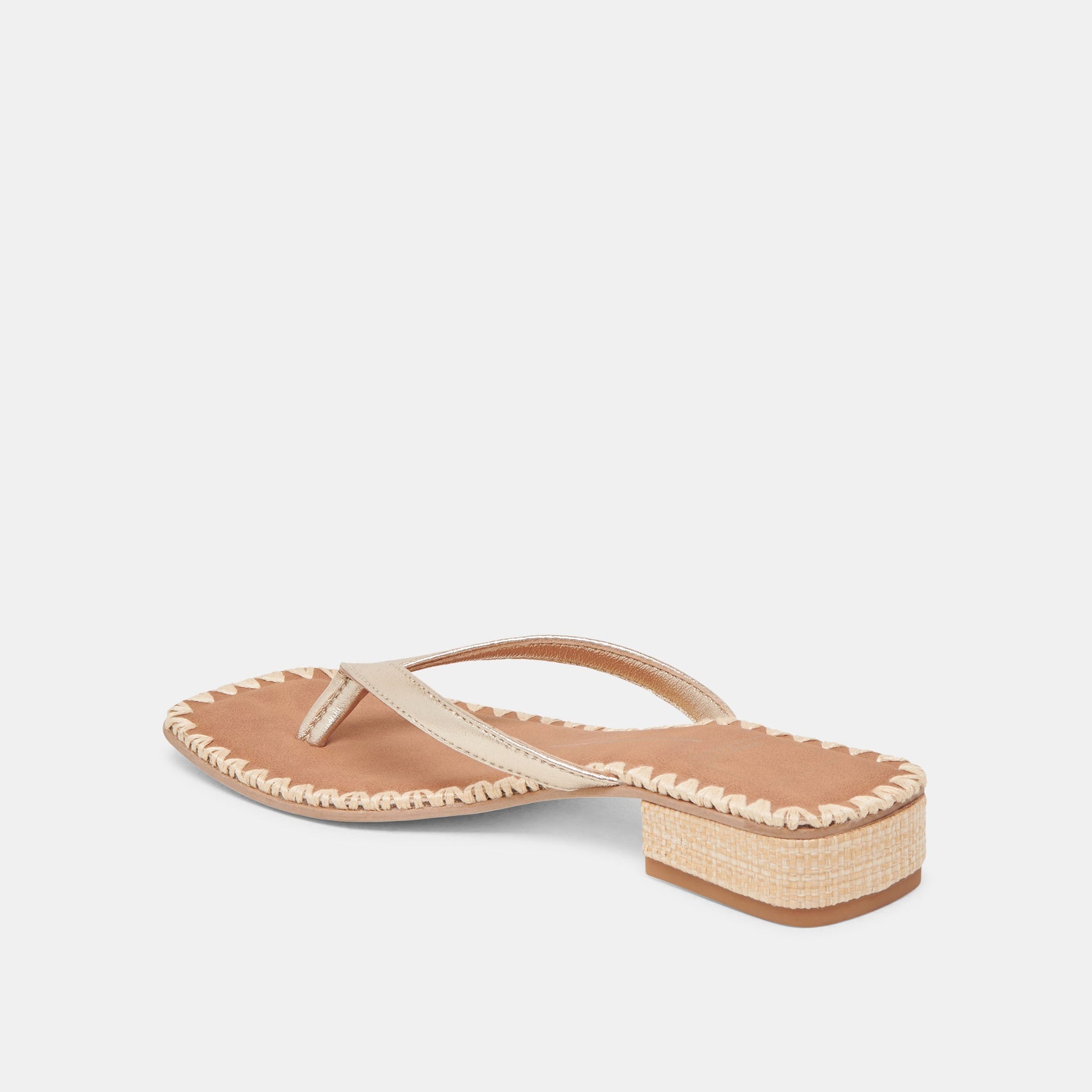 BARTY SANDALS GOLD METALLIC LEATHER Dolce Vita