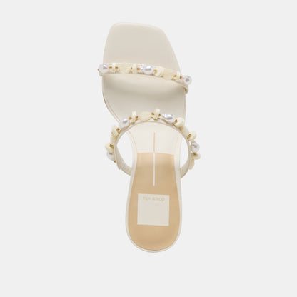 GRASON HEELS WHITE LEATHER Dolce Vita