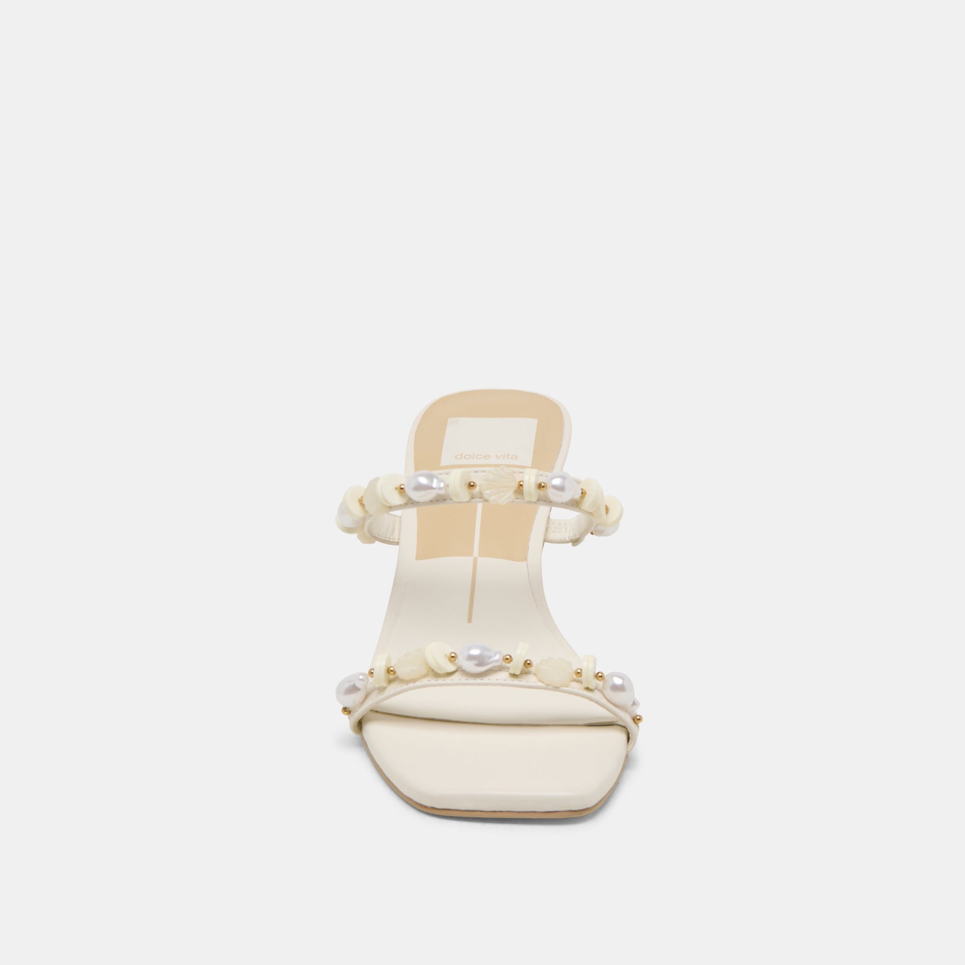 GRASON HEELS WHITE LEATHER Dolce Vita