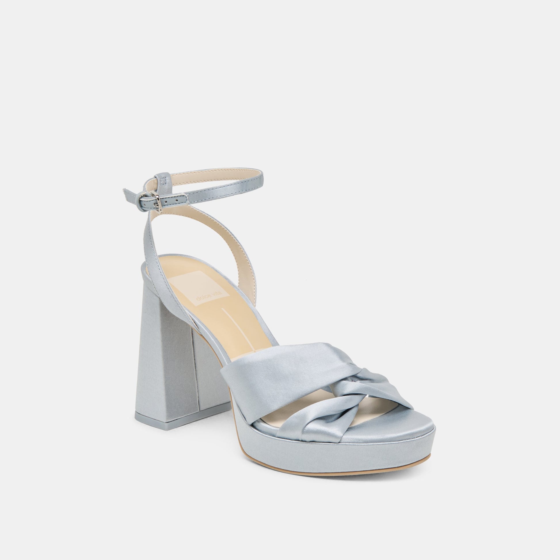 PARLO HEELS LIGHT BLUE SATIN Dolce Vita