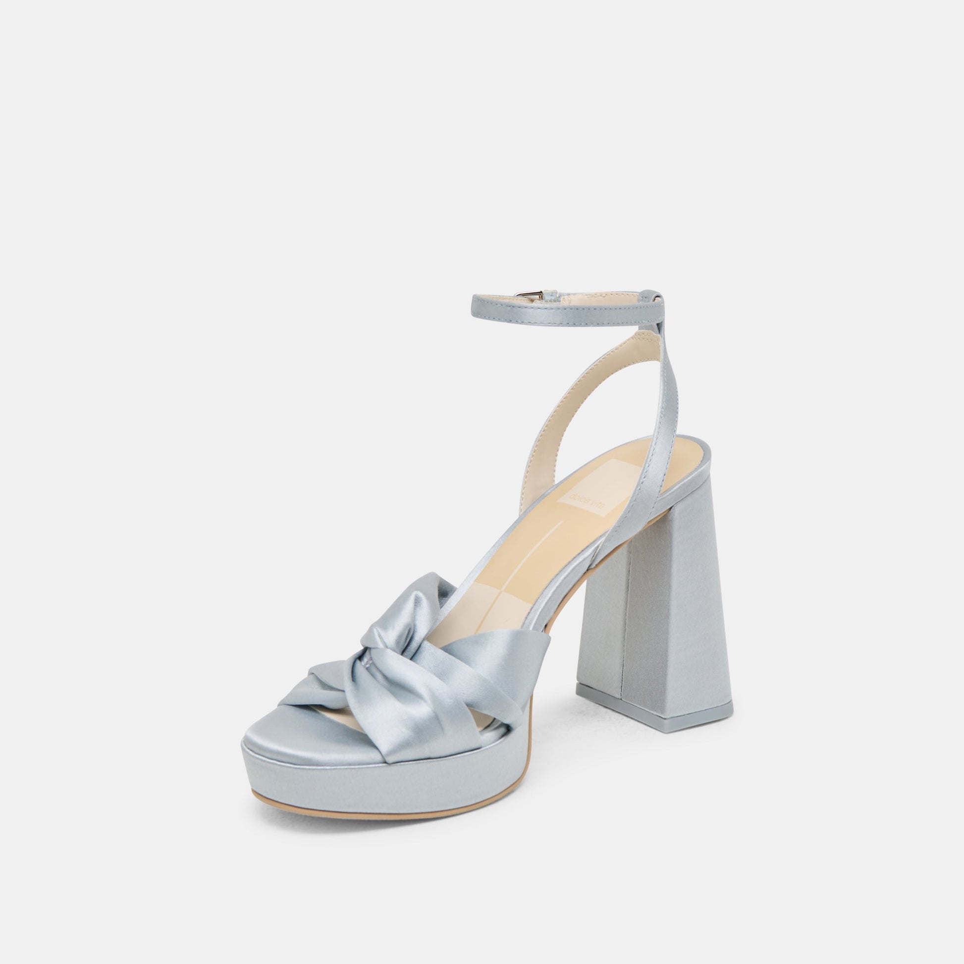 PARLO HEELS LIGHT BLUE SATIN Dolce Vita