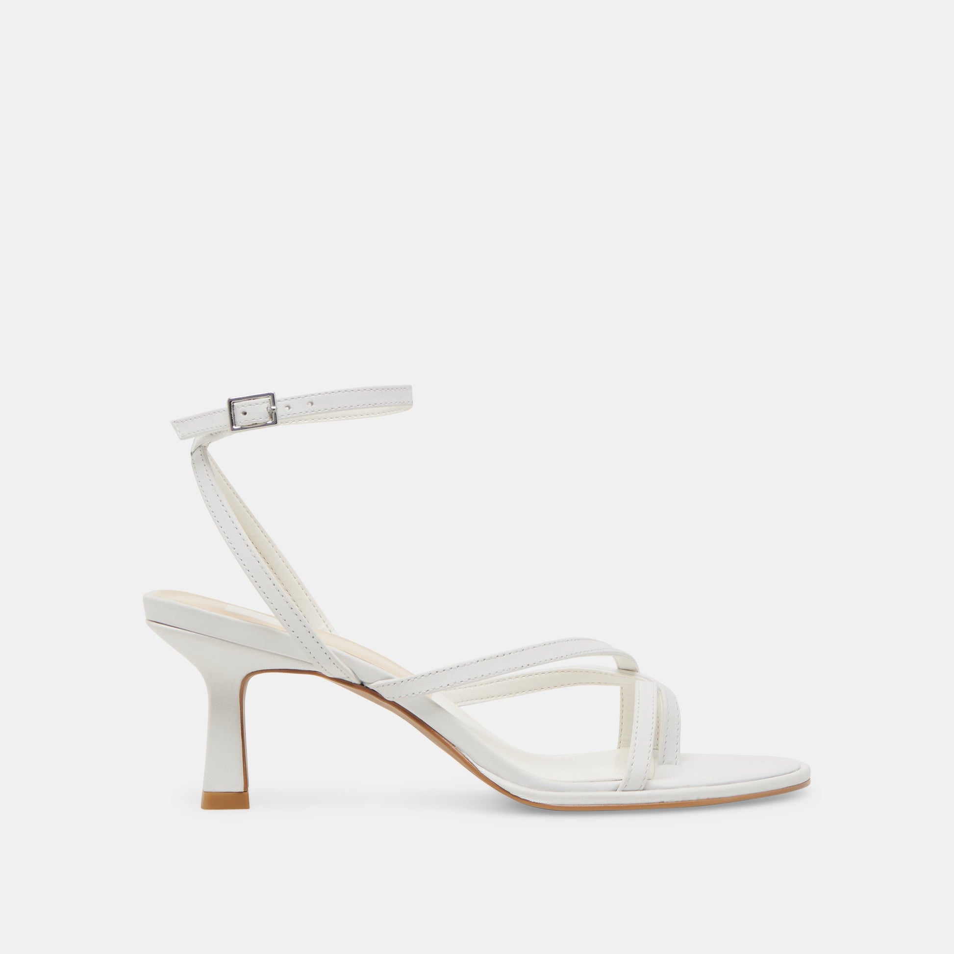 MORAH WIDE HEELS TRUE WHITE LEATHER Dolce Vita