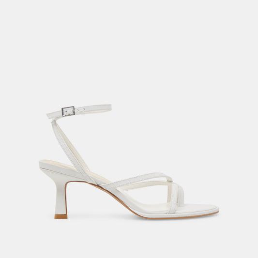 MORAH WIDE HEELS TRUE WHITE LEATHER Dolce Vita