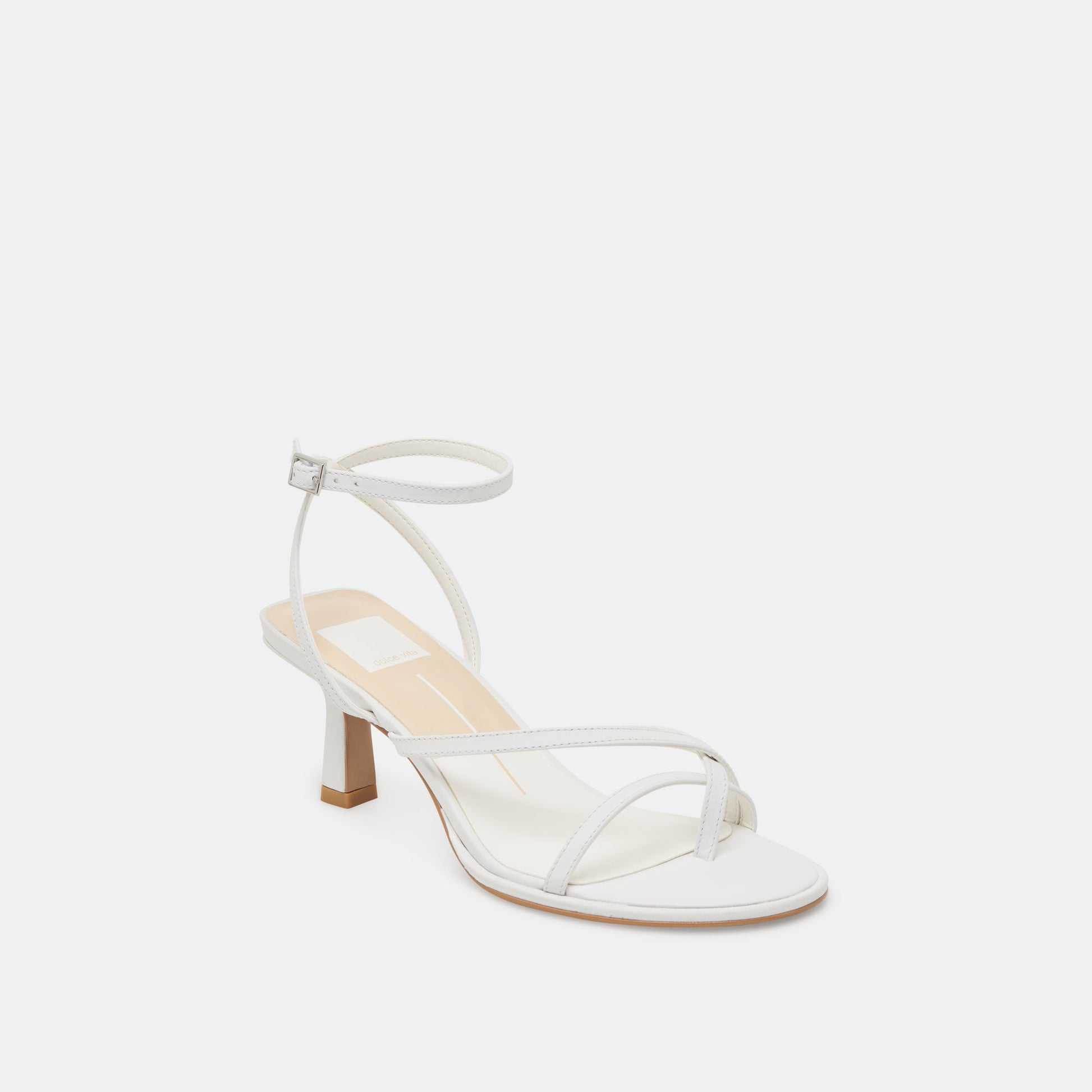 MORAH WIDE HEELS TRUE WHITE LEATHER Dolce Vita