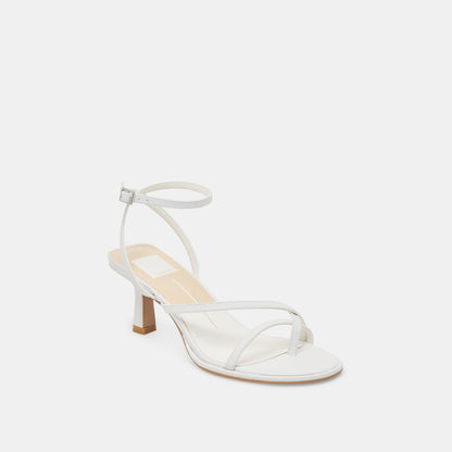 MORAH WIDE HEELS TRUE WHITE LEATHER Dolce Vita