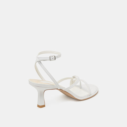 MORAH WIDE HEELS TRUE WHITE LEATHER Dolce Vita