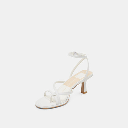 MORAH WIDE HEELS TRUE WHITE LEATHER Dolce Vita