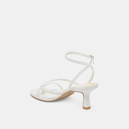 MORAH WIDE HEELS TRUE WHITE LEATHER Dolce Vita