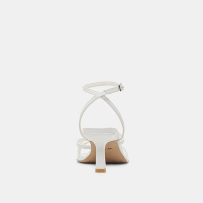 MORAH WIDE HEELS TRUE WHITE LEATHER Dolce Vita