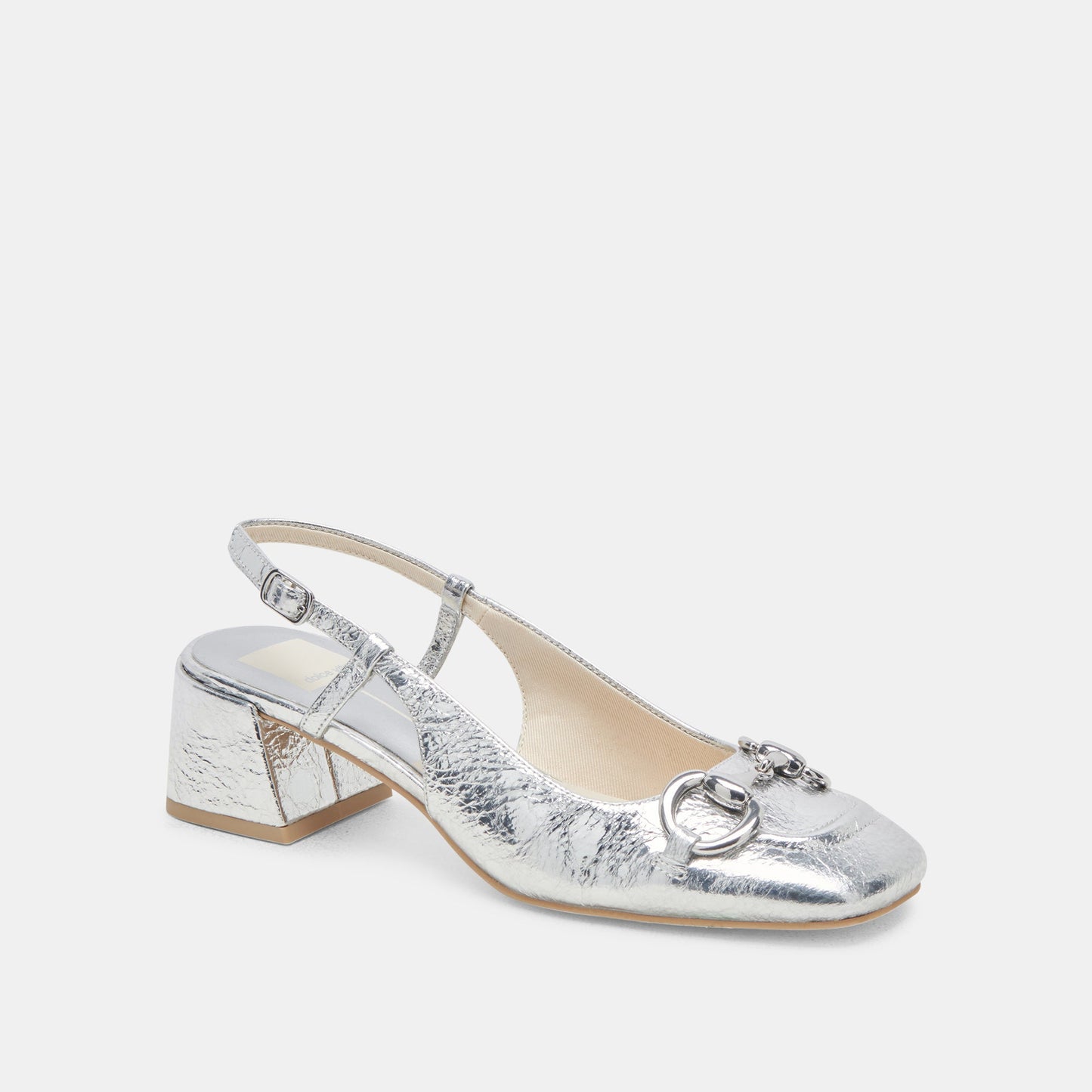 MELLI HEELS SILVER DISTRESSED LEATHER Dolce Vita