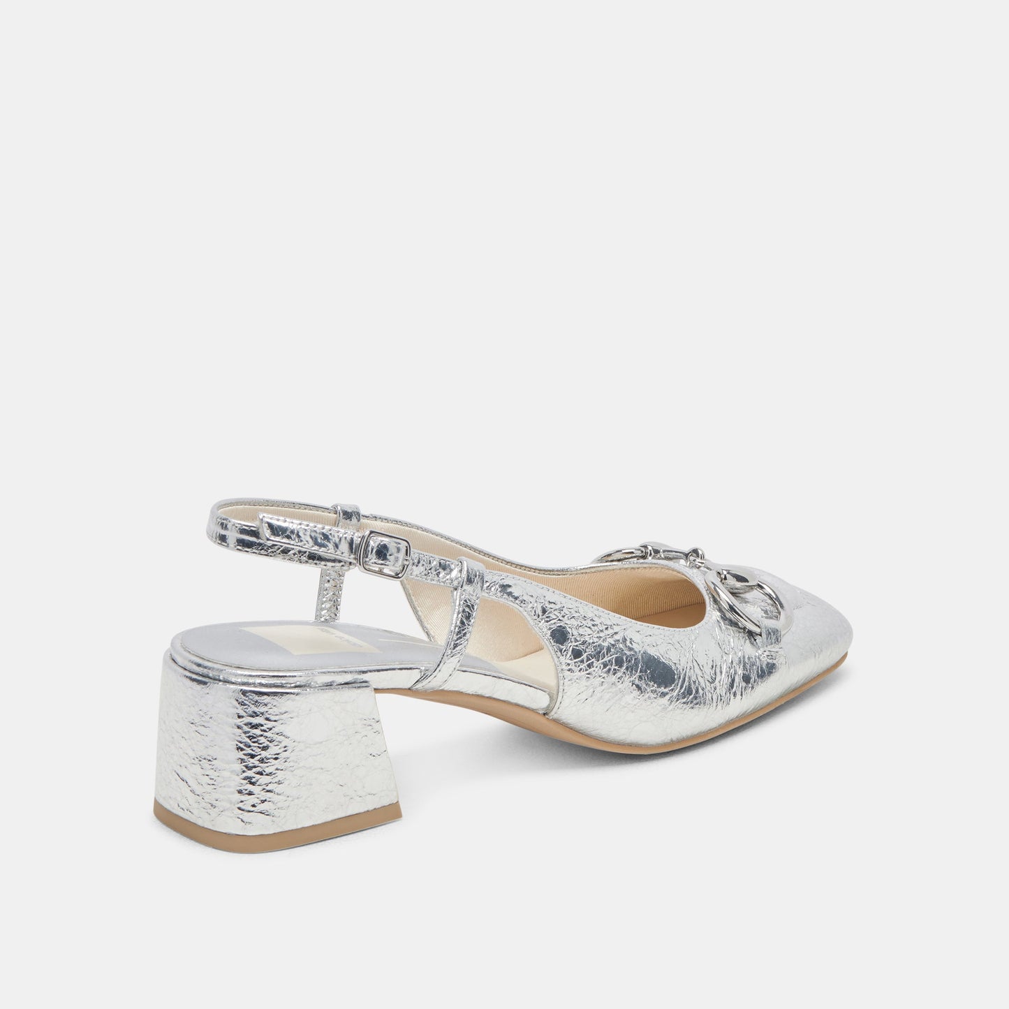 MELLI HEELS SILVER DISTRESSED LEATHER Dolce Vita