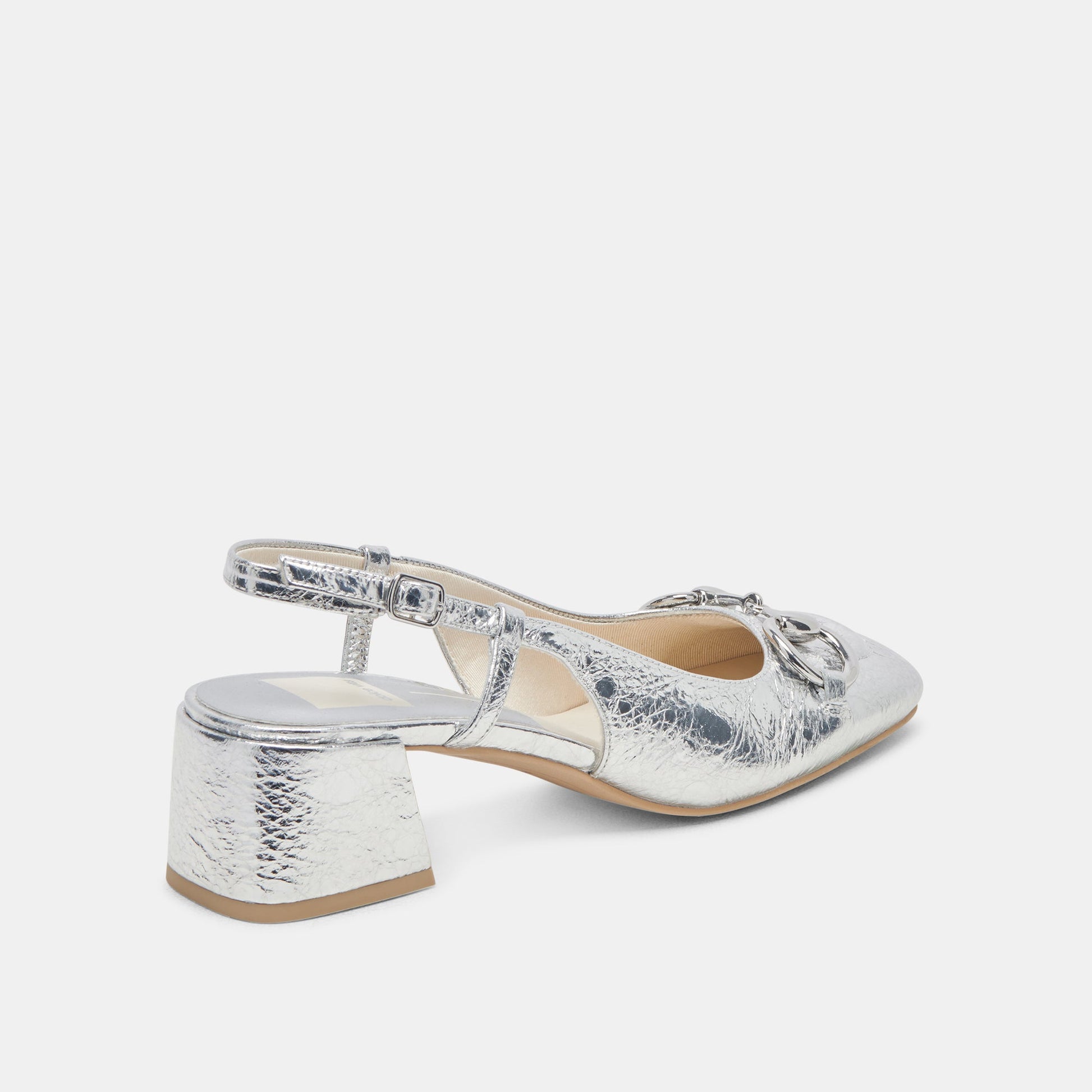 MELLI HEELS SILVER DISTRESSED LEATHER Dolce Vita