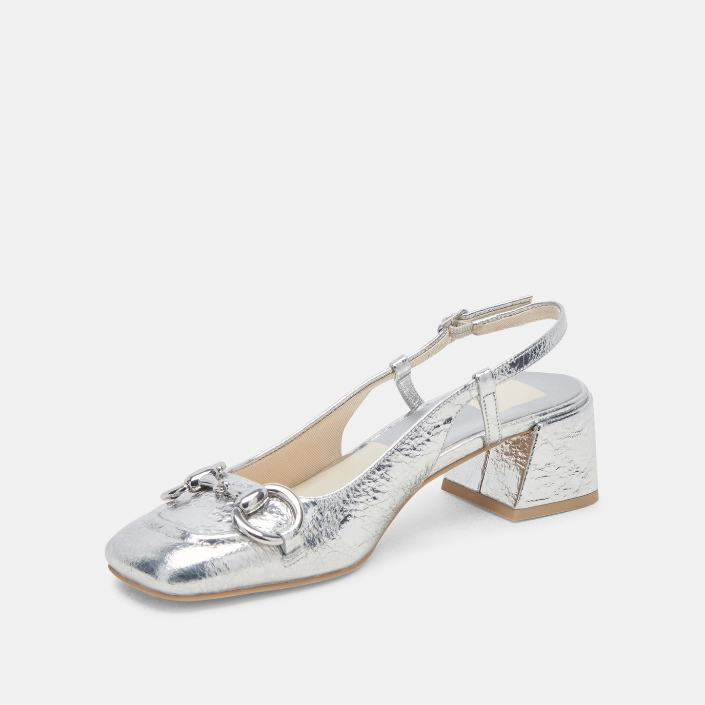 MELLI HEELS SILVER DISTRESSED LEATHER Dolce Vita