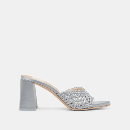 MARGOE HEELS LIGHT BLUE WOVEN SATIN Dolce Vita