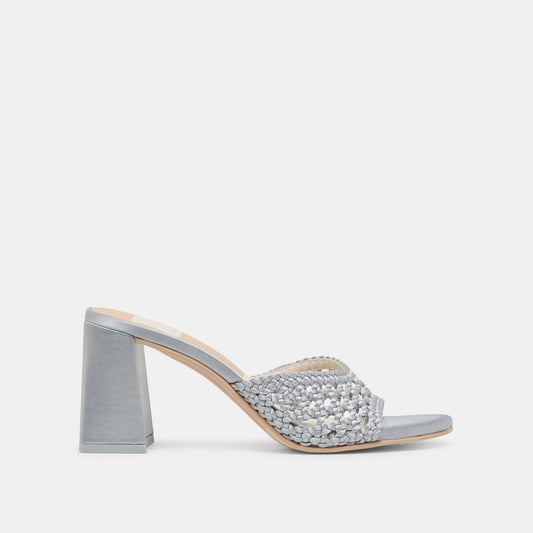 MARGOE HEELS LIGHT BLUE WOVEN SATIN Dolce Vita