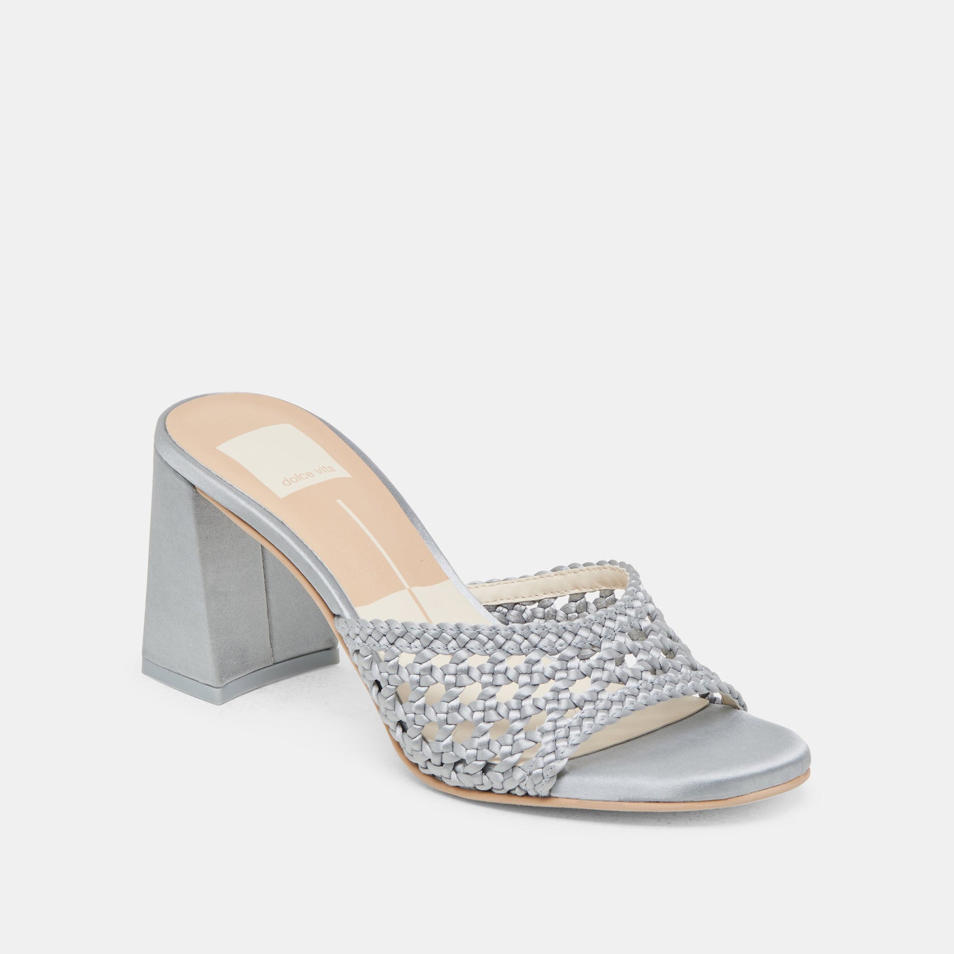 MARGOE HEELS LIGHT BLUE WOVEN SATIN Dolce Vita