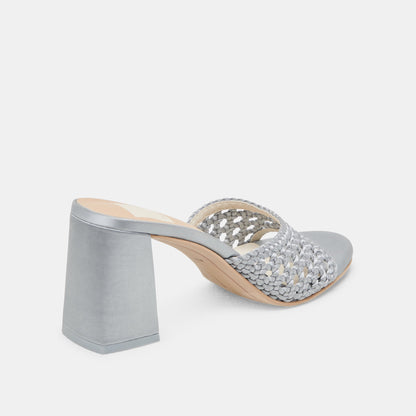 MARGOE HEELS LIGHT BLUE WOVEN SATIN Dolce Vita