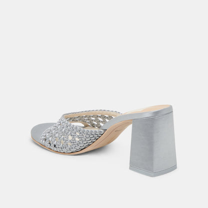 MARGOE HEELS LIGHT BLUE WOVEN SATIN Dolce Vita