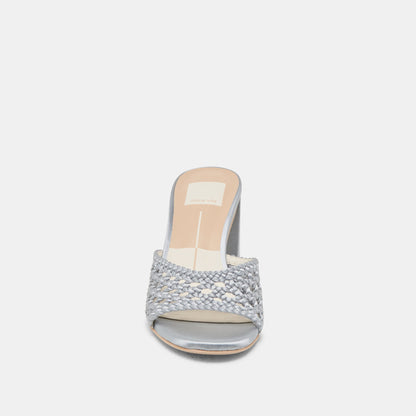 MARGOE HEELS LIGHT BLUE WOVEN SATIN Dolce Vita