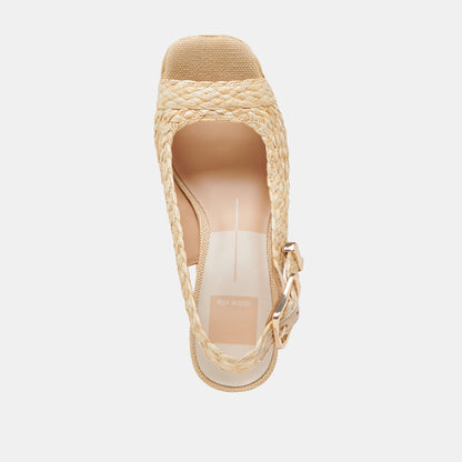 FLORES HEELS NATURAL RAFFIA Dolce Vita