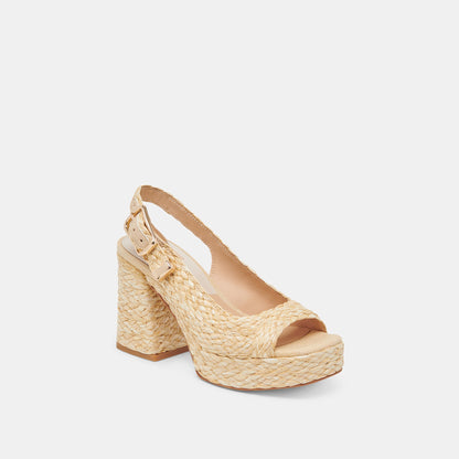 FLORES HEELS NATURAL RAFFIA Dolce Vita