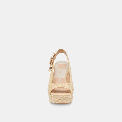FLORES HEELS NATURAL RAFFIA Dolce Vita