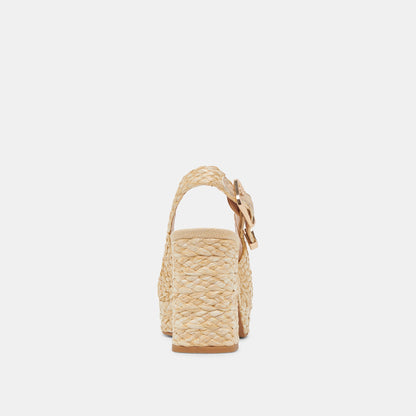 FLORES HEELS NATURAL RAFFIA Dolce Vita