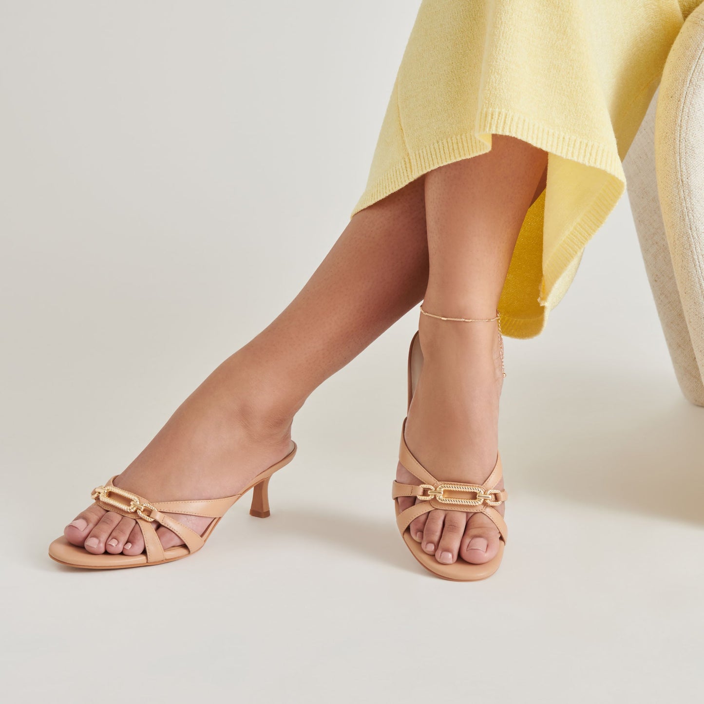 LERAH HEELS CAFE EMBOSSED LEATHER Dolce Vita