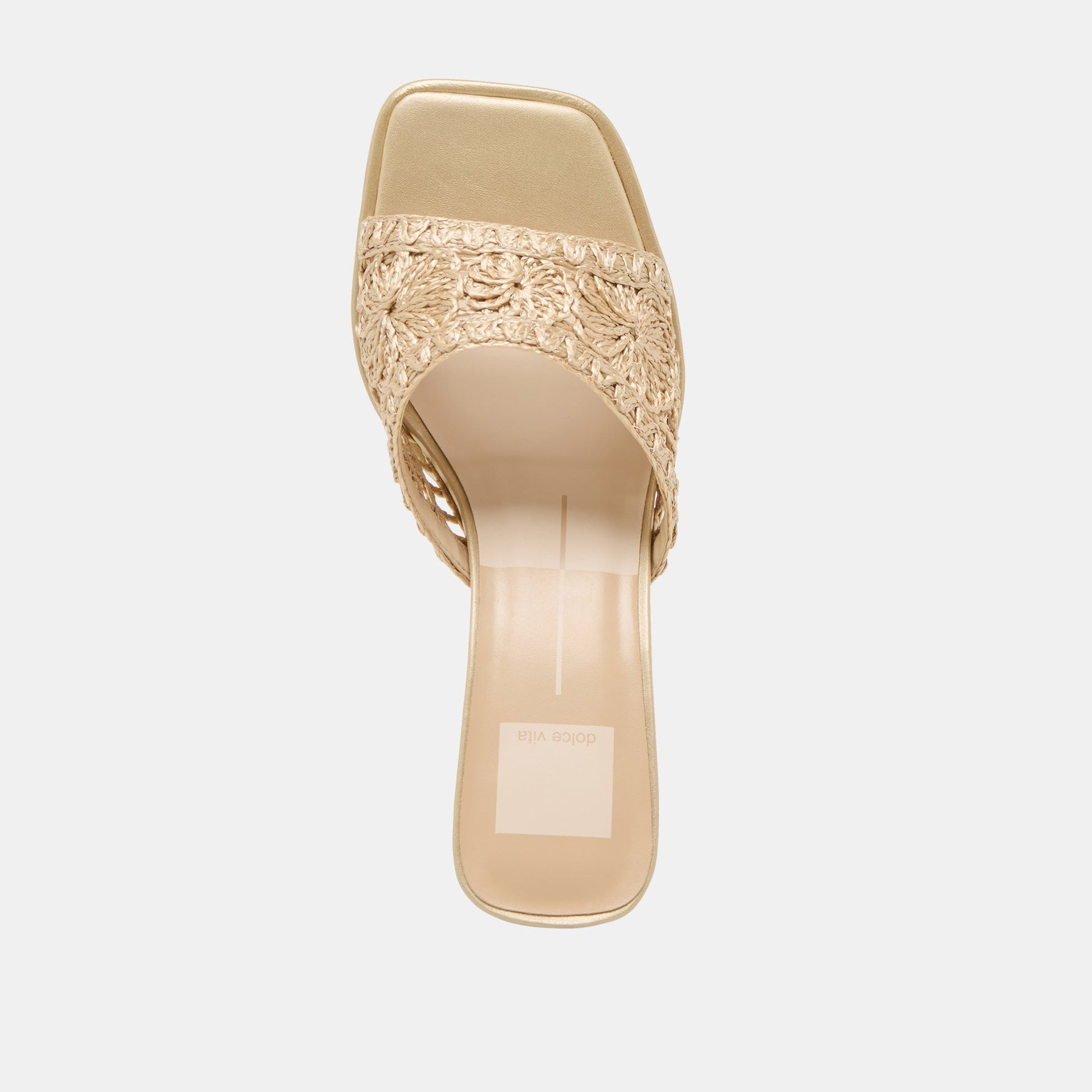 MAYLAH HEELS LIGHT GOLD MACRAME Dolce Vita