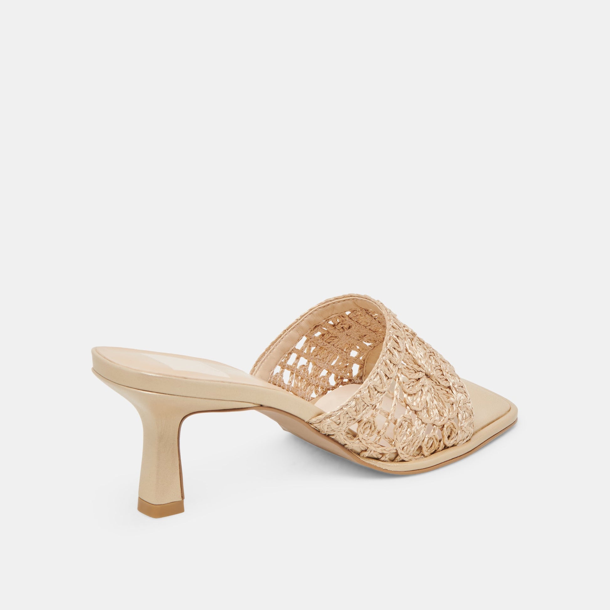MAYLAH HEELS LIGHT GOLD MACRAME Dolce Vita