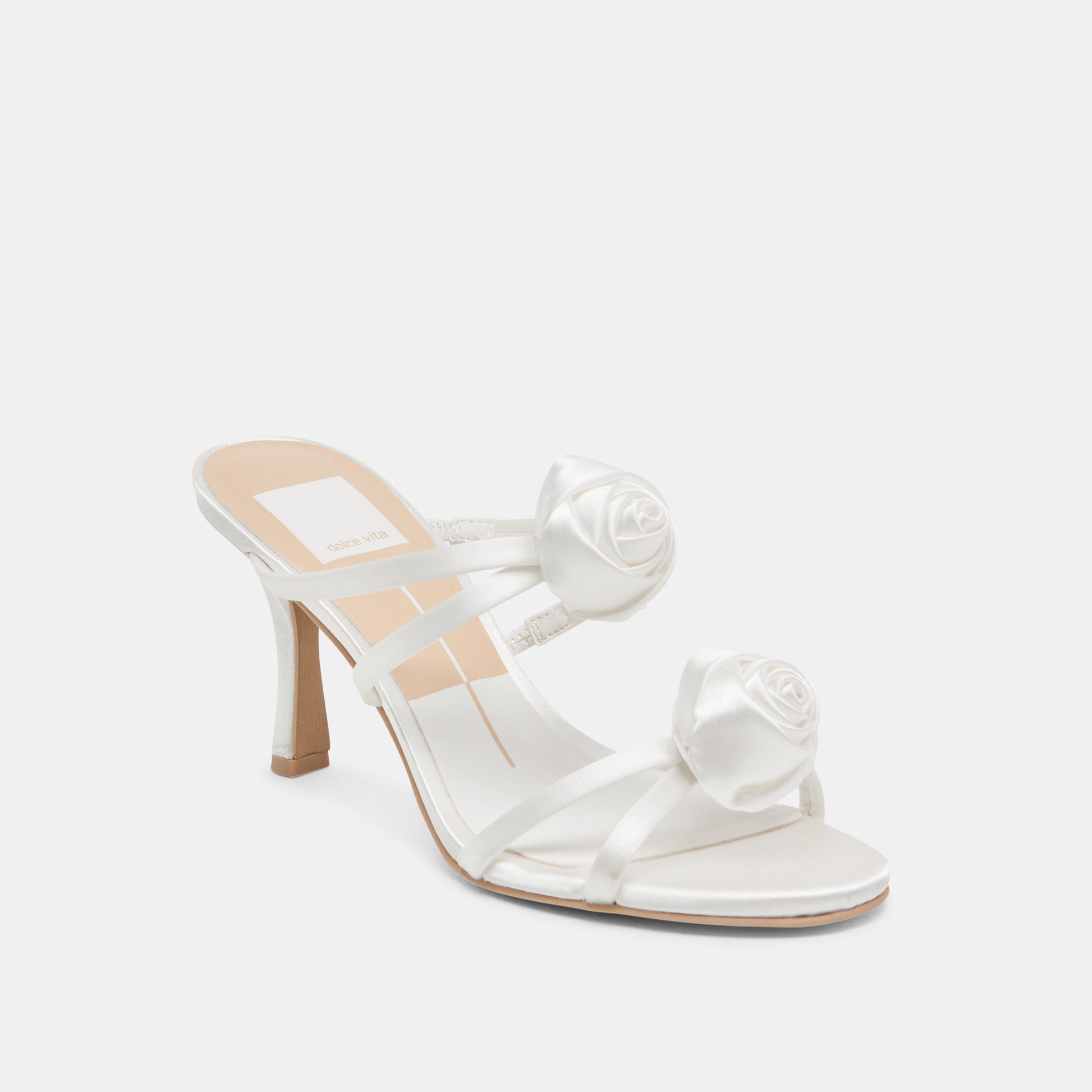 LINZY HEELS TRUE WHITE SATIN Dolce Vita