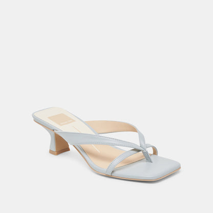 BREVEL WIDE HEELS LIGHT BLUE LEATHER Dolce Vita