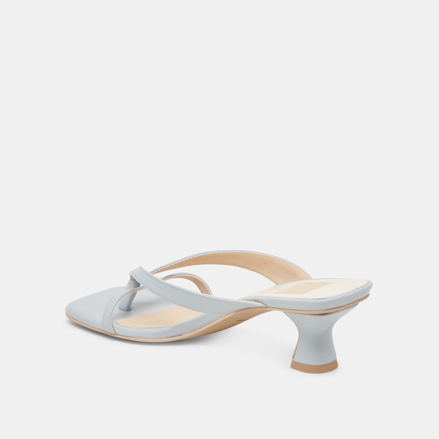 BREVEL WIDE HEELS LIGHT BLUE LEATHER Dolce Vita