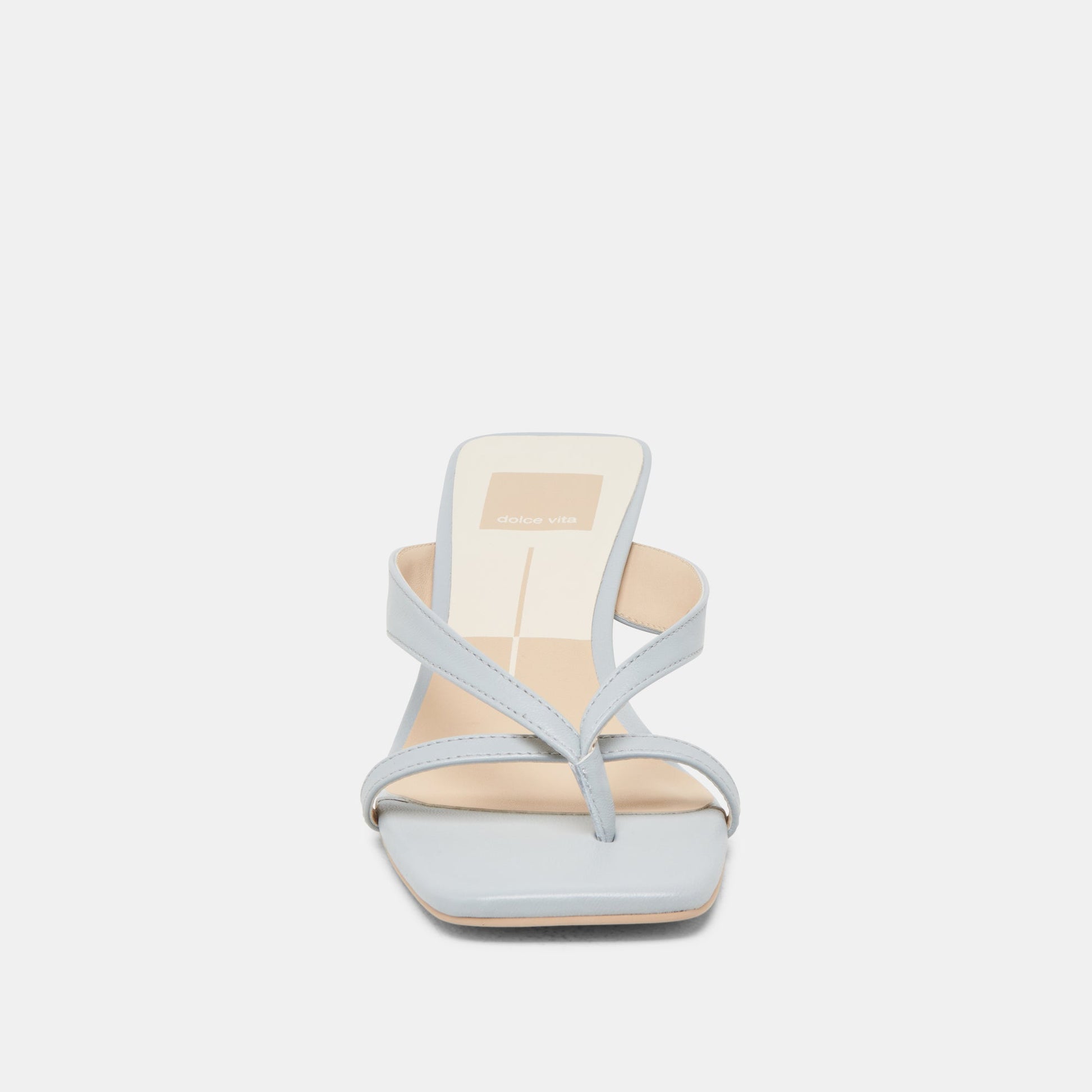 BREVEL WIDE HEELS LIGHT BLUE LEATHER Dolce Vita