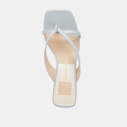BREVEL WIDE HEELS LIGHT BLUE LEATHER Dolce Vita