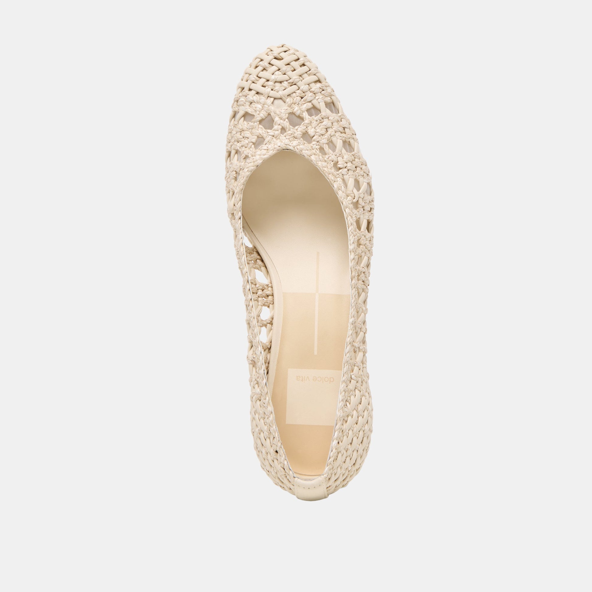 Lula Ivory Multi Woven Raffia Heels Dolce Vita