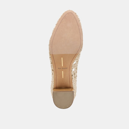 Lula Ivory Multi Woven Raffia Heels Dolce Vita