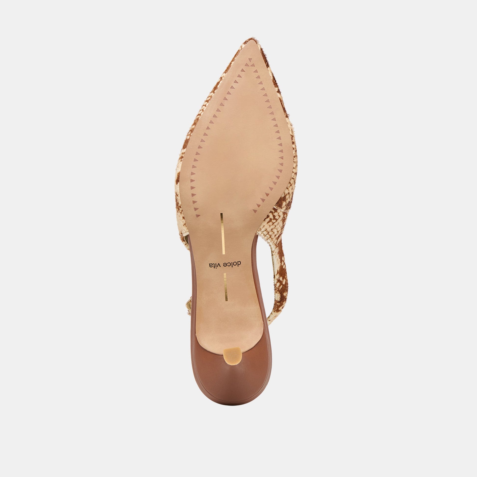 Alenna Brown Snake Calf Hair Heels Dolce Vita