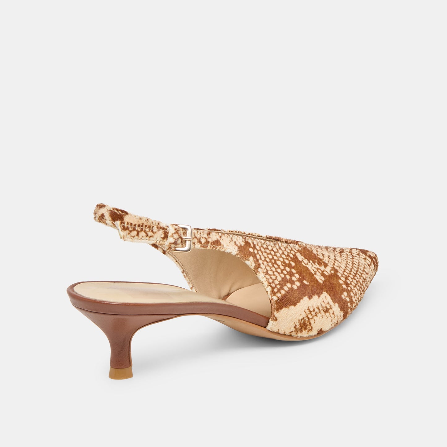 Alenna Brown Snake Calf Hair Heels Dolce Vita